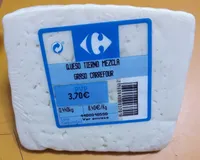 Queso tierno mezcla. Graso carrefour.