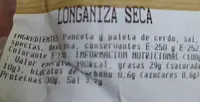 Longaniza seca