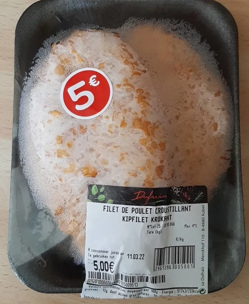 Filet de poulet croustillant