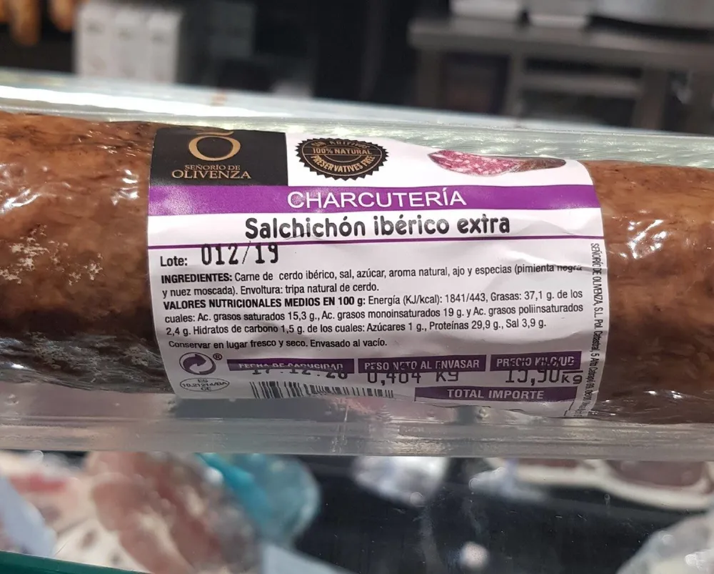 Salchichon iberico extra