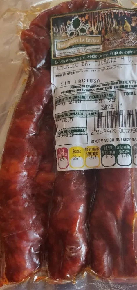 Chorizo Ex. Picante