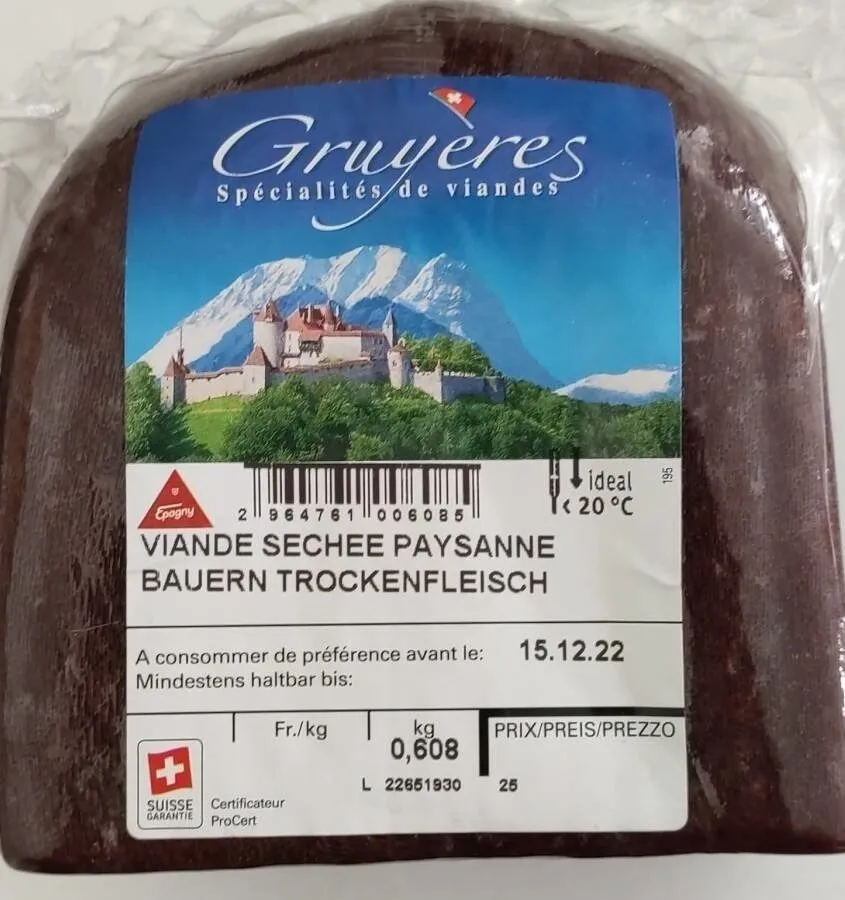 Viande séchée paysanne