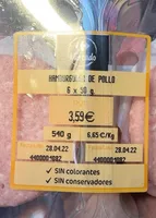 Hamburguesa de pollo