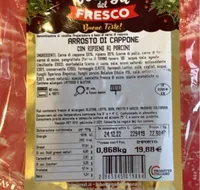 Arrosto di cappone con ripieno ai porcini