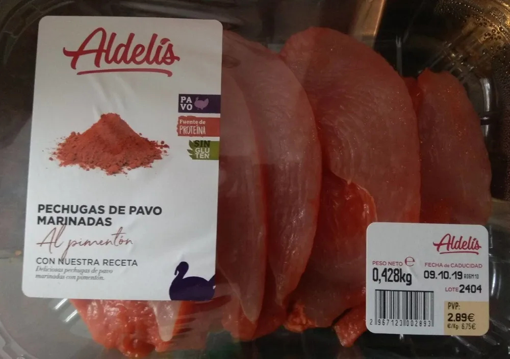 Pechugas de pavo marinadas al pimentón