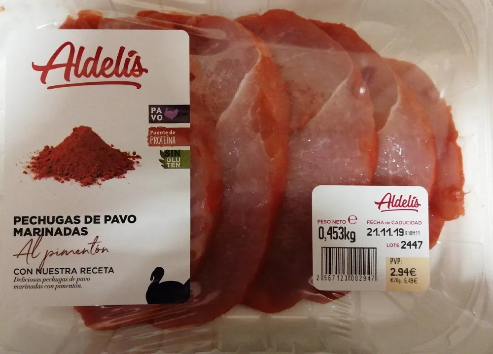 Pechugas de pavo marinadas