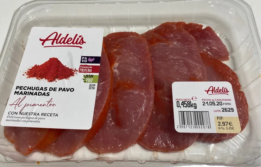 Pechuga de pavo marinada