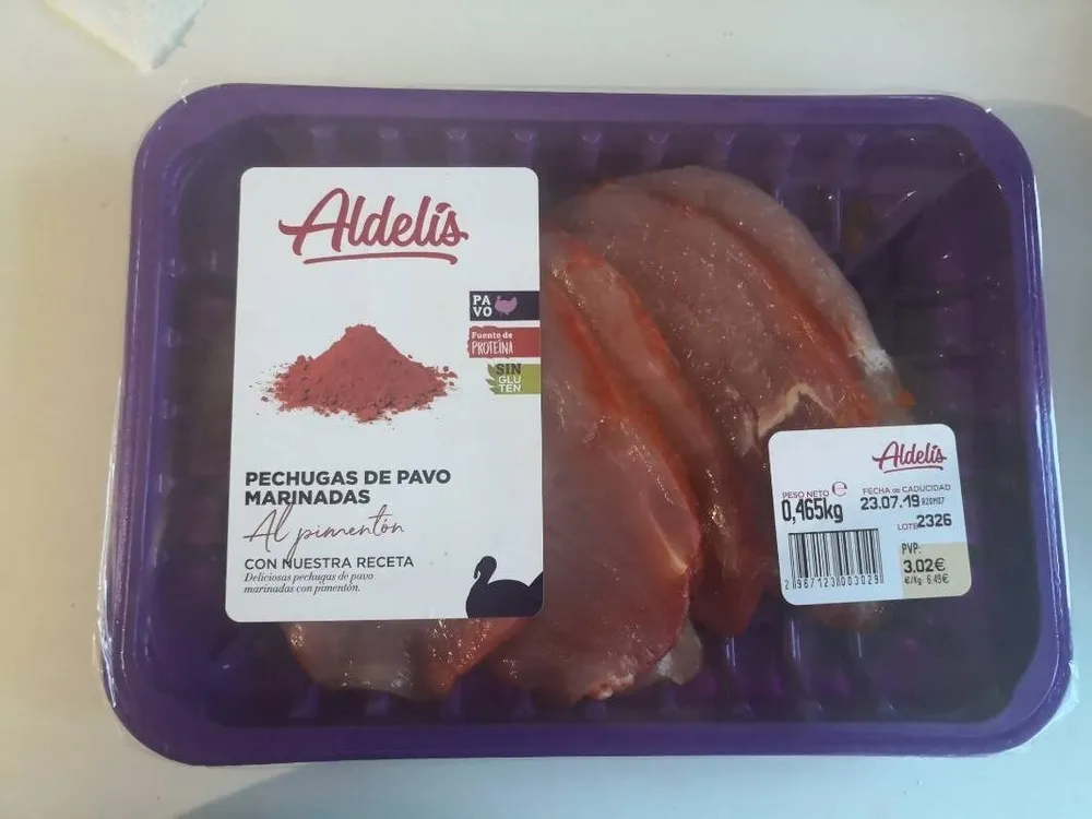 Pechuga pavo marinada