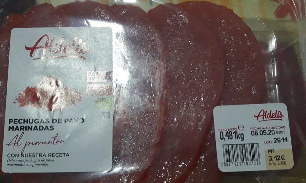 Pechugas pavo marinadas