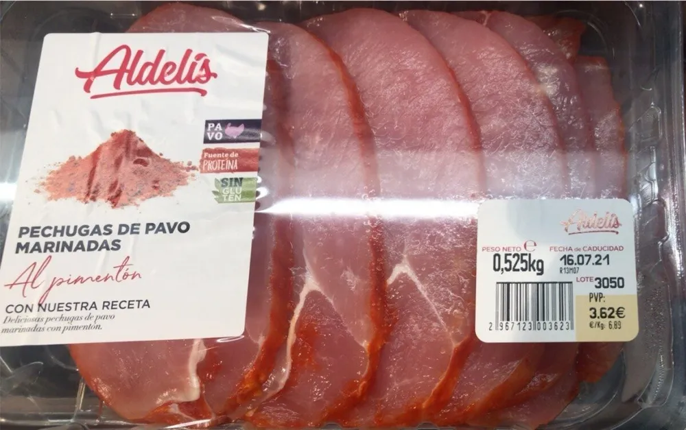 Pechugas pavo marinadas