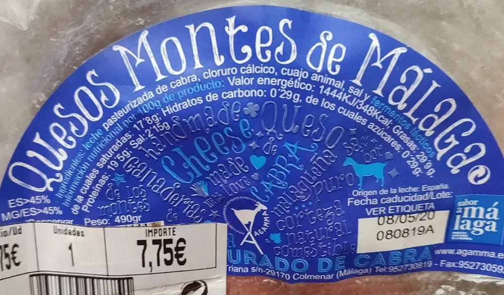 Queso curado de cabra