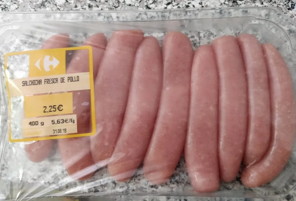 Salchicha fresca de pollo