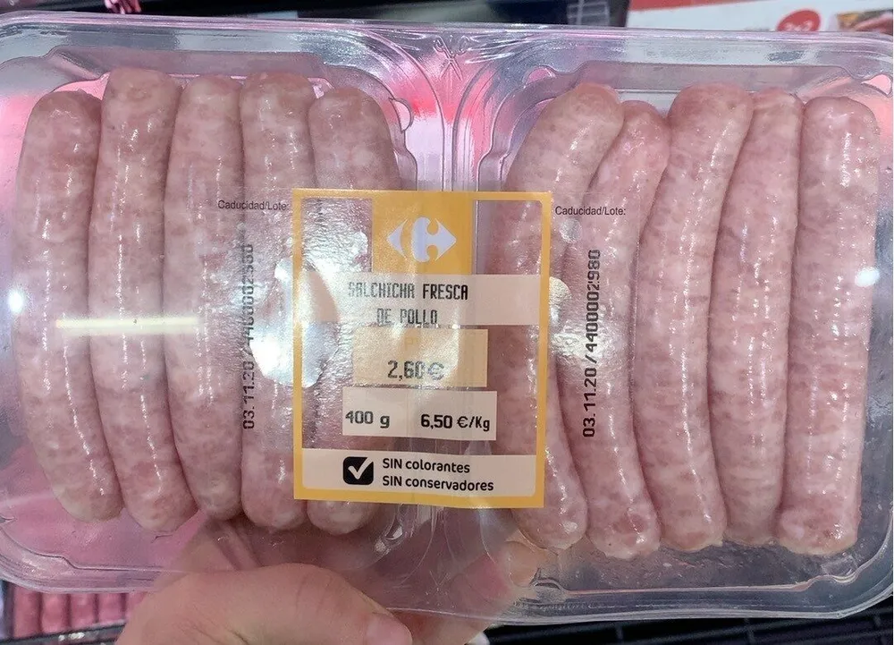 Salchicha fresca de pollo