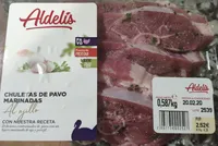 Chuletas de pavo marinadas al ajillo