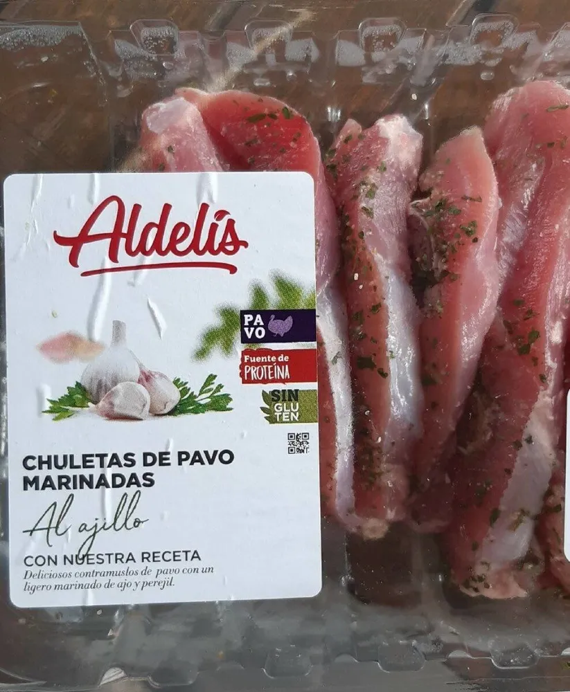 Chuleta de pavo marinadas