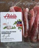 Chuleta de pavo marinadas