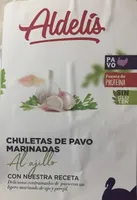 Chuletas de pavo marinadas al ajillo