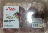 Chuletas de pavo marinadas