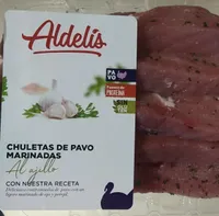 Chuletas de pavo marinadas