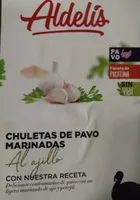Chuletas de pavo marinadas al ajillo