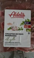 Chuletas de pavo marinadas al ajillo
