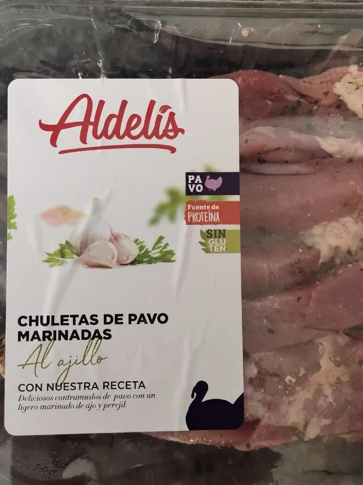 Chuletas de pavo marginadas