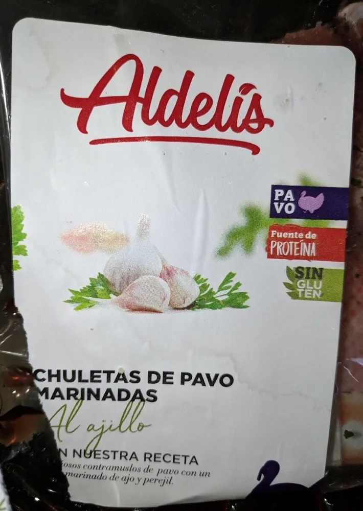 Chuletas de pavo marinadas