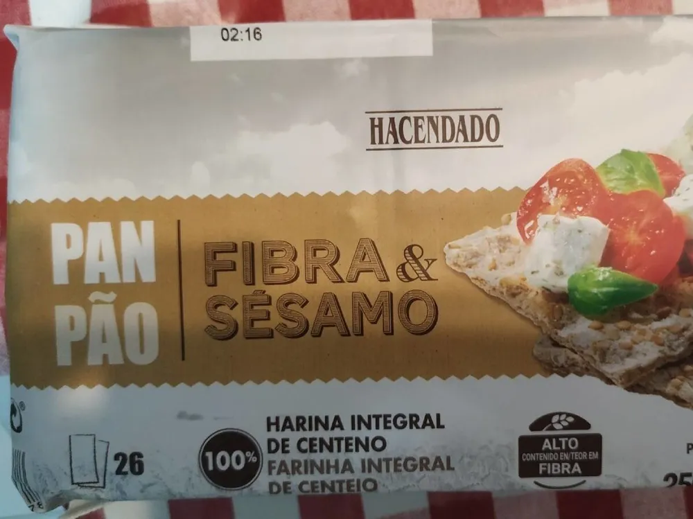 Pan fibra y sesamo