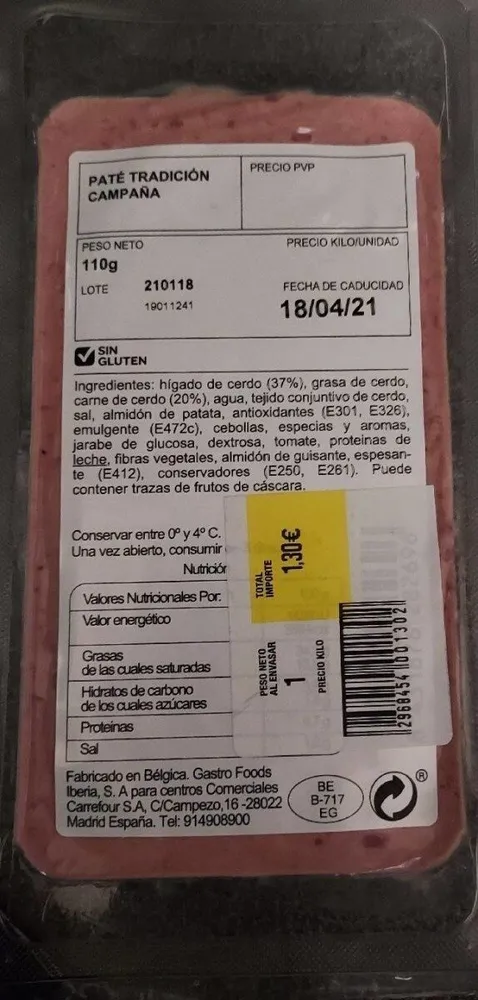 Paté tradición Campaña