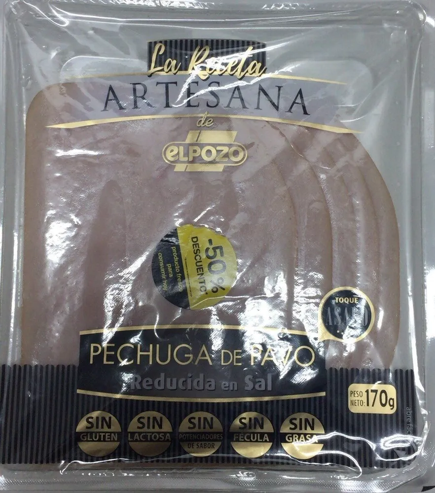 Pechuga de pavo reducido en sal