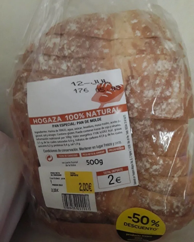 Hogaza 100% natural