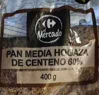 Pan media hogaza de centeno 60%