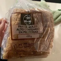 Pan de molde alto contenido en proteínas