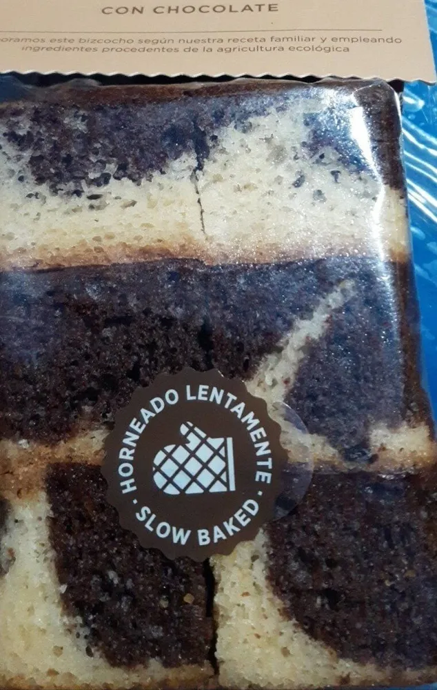 Bizcocho ecológico mármol