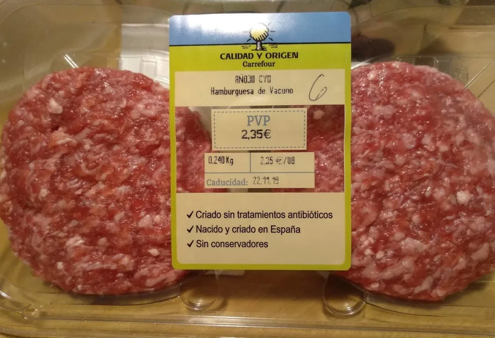 Hamburguesa de vacuno añojo