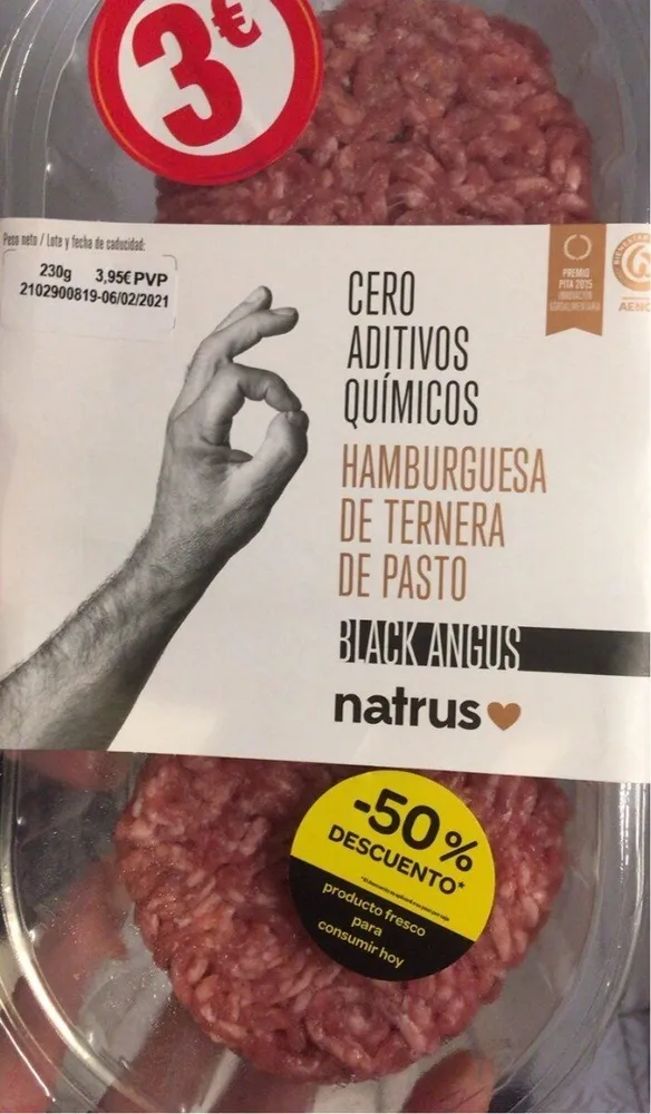 Hamburguesa de ternera