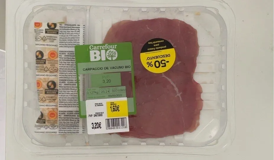 Carpaccio de vacuno bio