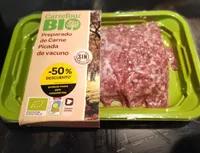 Preparado de carne picada de vacuno