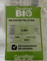 Salchichas de pollo bio