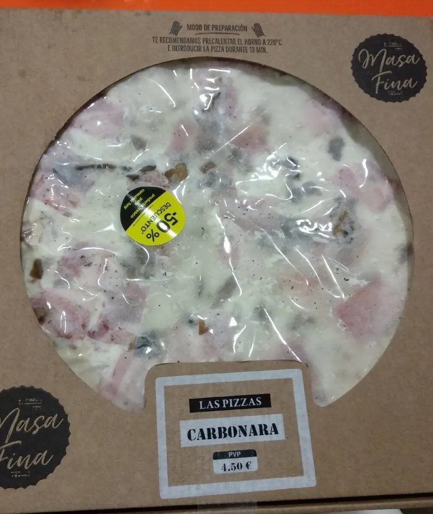 Pizza carbonara