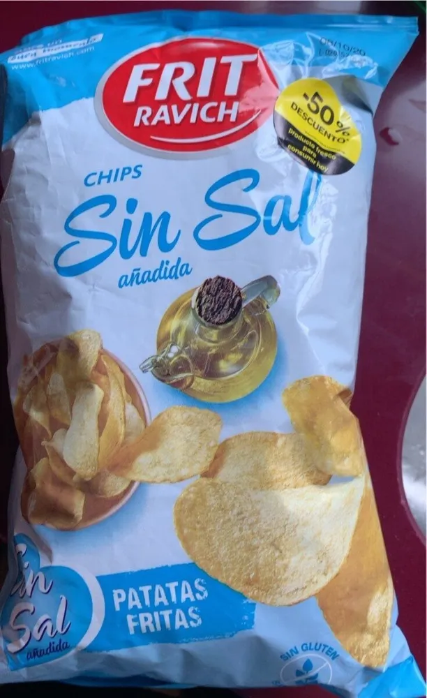 Patatas fritas sin sal
