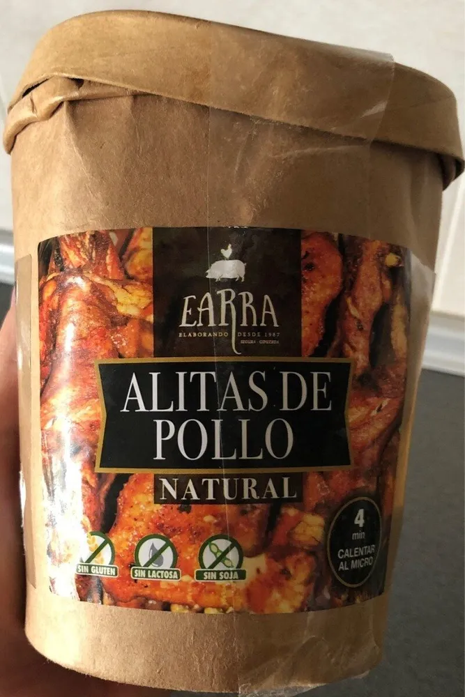 Alitas pollo natural