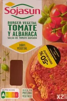 Burger Vegetal Tomate y Albahaca