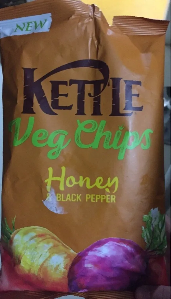 Veg chips, honey & black pepper