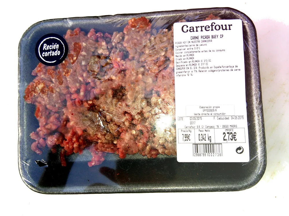 Carne picada buey