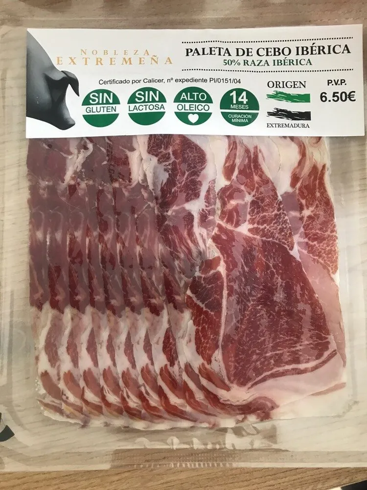 Paleta de cebo ibérica