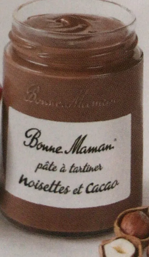 Bonne maman pate a tartiner noisettes et cacao