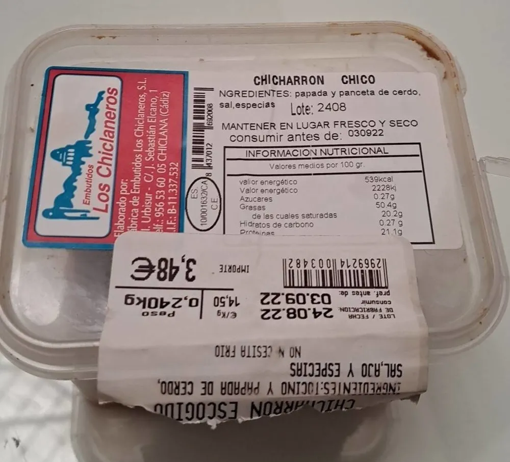 Chicharron chico