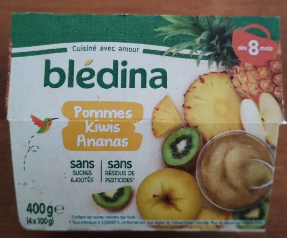 Pommes Kiwis Ananas