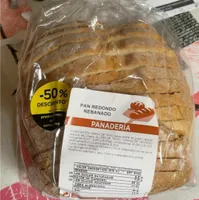Pan redondo rebanado